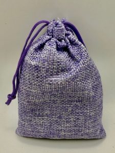 Large Dried Lavender Sachet – purple linen bag